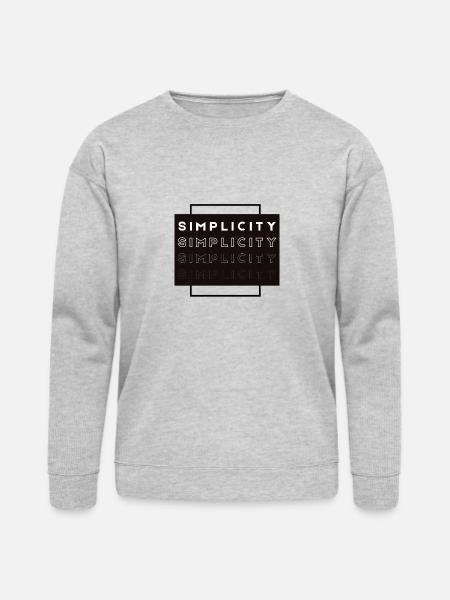 Simplicity - Bella + Canvas Unisex Sweatshirt - heather gray