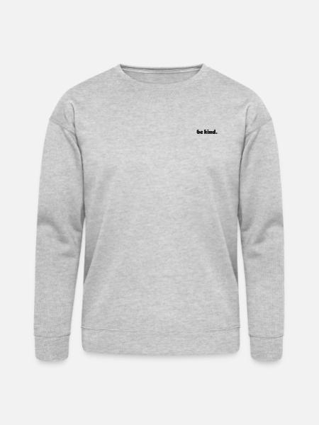 Be kind embroidered - Bella + Canvas Unisex Sweatshirt - heather gray