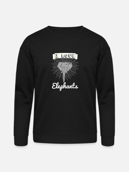 Elephant - Bella + Canvas Unisex Sweatshirt - black