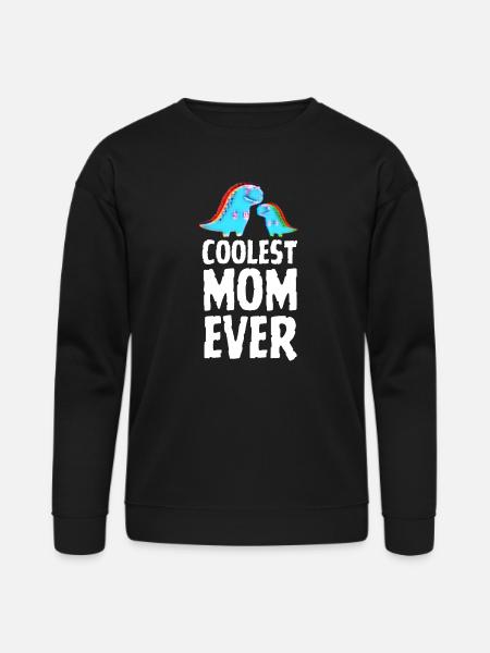 Coolest Mom Ever Dino Tee - Bella + Canvas Unisex Sweatshirt - black
