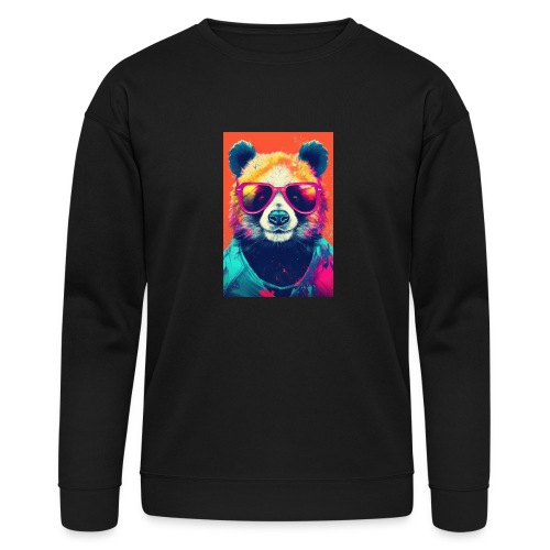 Panda in Pink Sunglasses - Bella + Canvas Unisex Sweatshirt