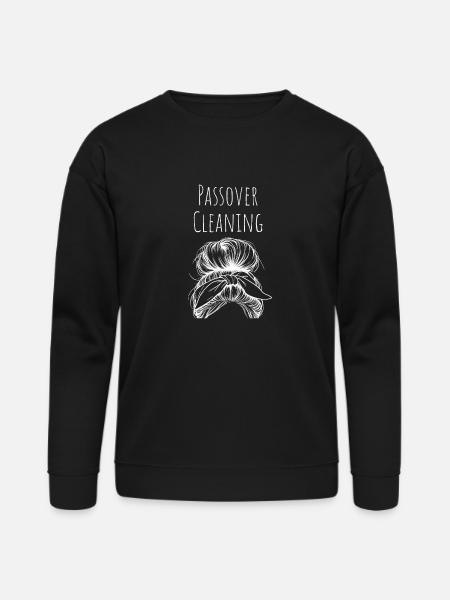 Passover Cleaning Scrunchy - Bella + Canvas Unisex Sweatshirt - black