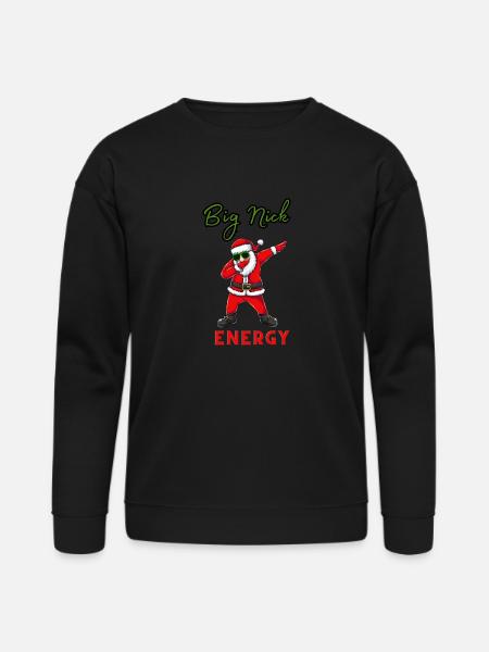 Big Nick Energy Santa - Bella + Canvas Unisex Sweatshirt - black
