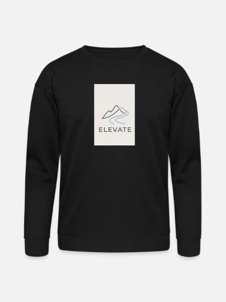 Elevate Mountain Minimal - Bella + Canvas Unisex Sweatshirt - black
