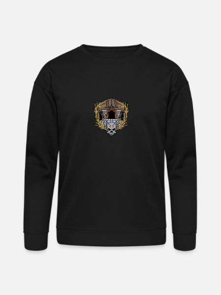 Dungeons Skeleton Magic Dungeon - Bella + Canvas Unisex Sweatshirt - black