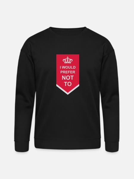 I prefer not to - Bella + Canvas Unisex Sweatshirt - black
