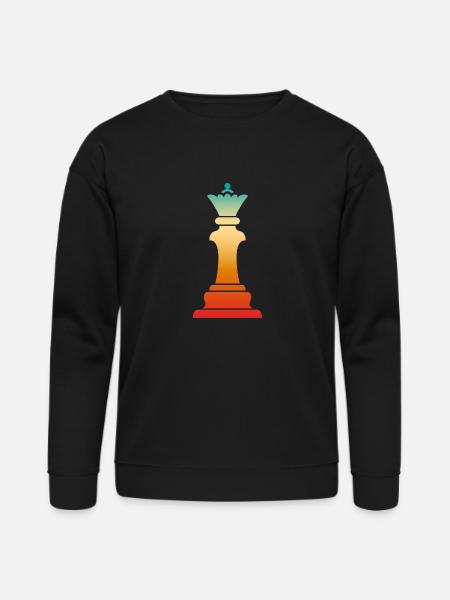 Queen Chess Piece - Bella + Canvas Unisex Sweatshirt - black