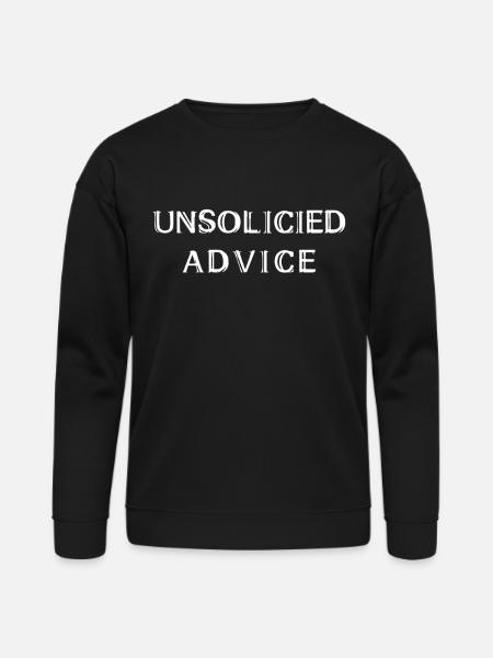 Unsolicited Advice - Bella + Canvas Unisex Sweatshirt - black