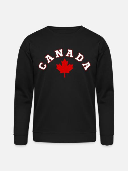 CANADA MAPLE LEAF - Bella + Canvas Unisex Sweatshirt - black