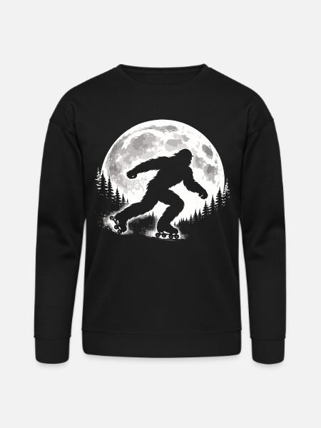 Bigfoot Roller Skater - Bella + Canvas Unisex Sweatshirt - black