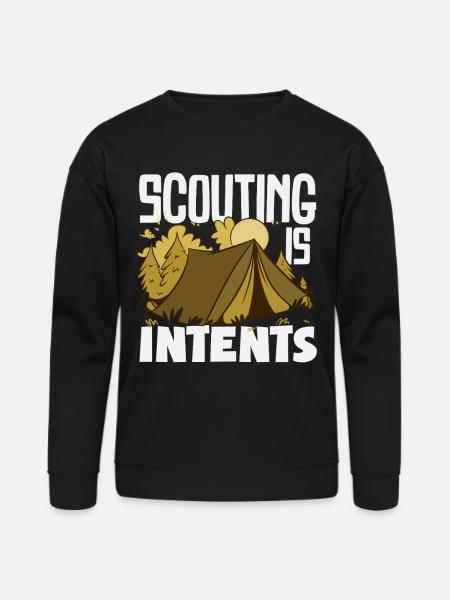 Scouting Is Itents Funny Scout - Bella + Canvas Unisex Sweatshirt - black