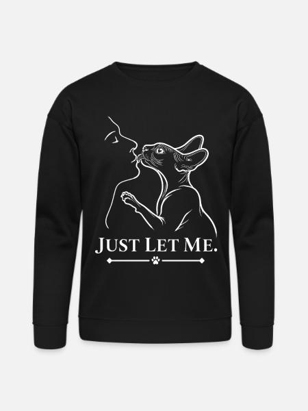 Affectionate Sphynx Cat - Bella + Canvas Unisex Sweatshirt - black
