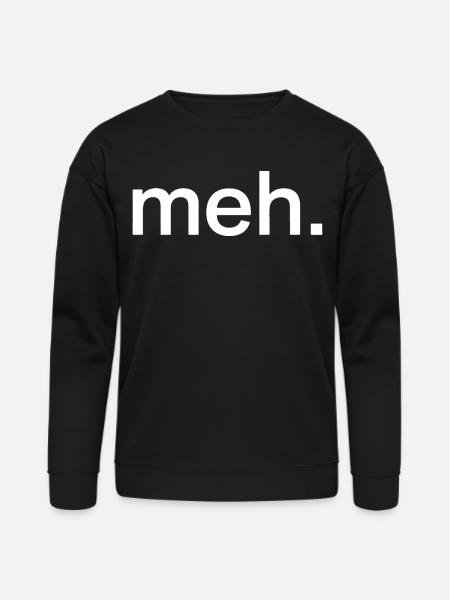 Pastel Meh Typography - Bella + Canvas Unisex Sweatshirt - black