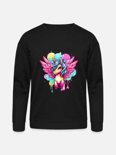 Pegasus - Bella + Canvas Unisex Sweatshirt - black