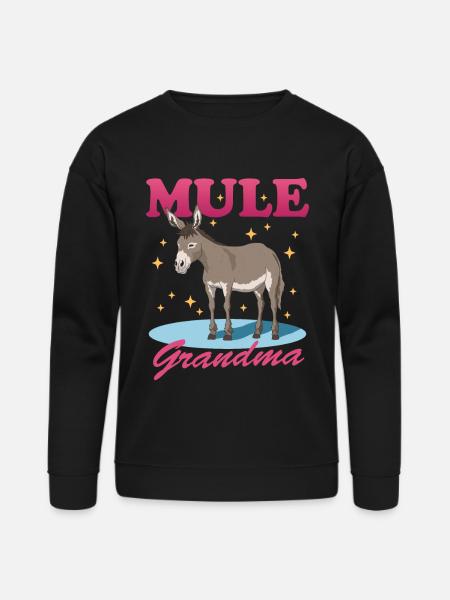 Mule Grandma Mules Owner - Bella + Canvas Unisex Sweatshirt - black