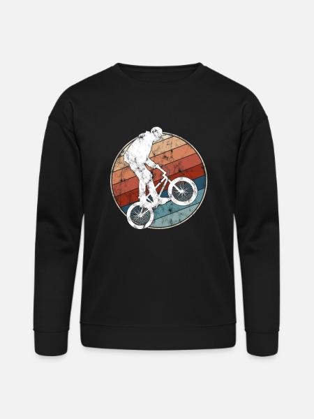 Retro BMX Rider - Bella + Canvas Unisex Sweatshirt - black