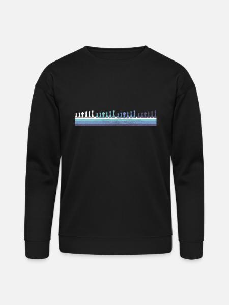 Gradient Chess Pieces Silhouette - Bella + Canvas Unisex Sweatshirt - black