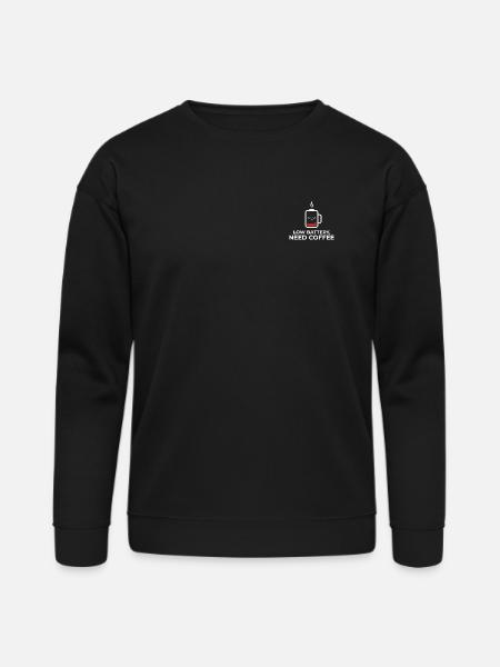 Low Battery Coffee Mug Illustration - Bella + Canvas Unisex Sweatshirt - black