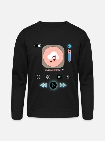 Pastel Music Cloud Icon - Bella + Canvas Unisex Sweatshirt - black