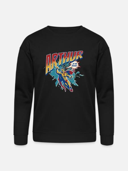 Superhero Arthur - Bella + Canvas Unisex Sweatshirt - black