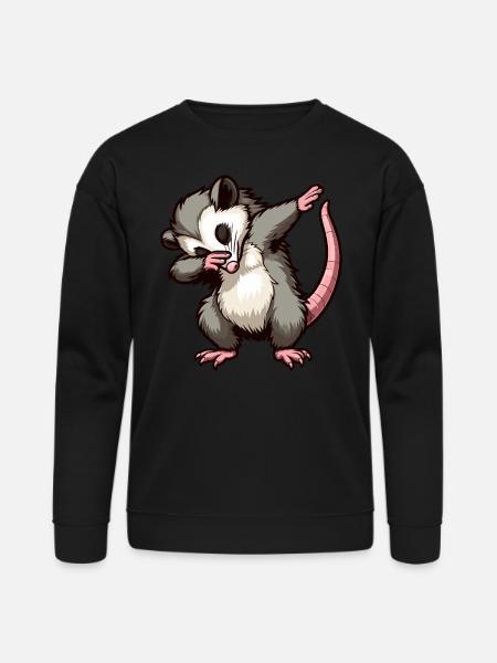 Dabbing Opossum - Bella + Canvas Unisex Sweatshirt - black