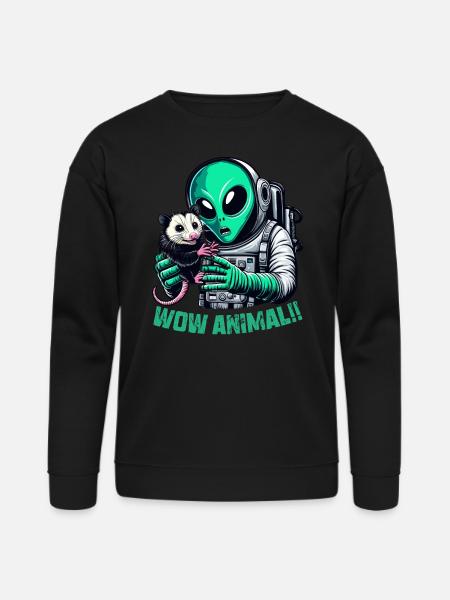 Aliens And Opossum - Bella + Canvas Unisex Sweatshirt - black
