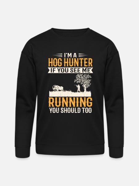 Hog HunterFunny Boar Hunting - Bella + Canvas Unisex Sweatshirt - black