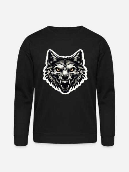 Skulldog: Bite of Style - Bella + Canvas Unisex Sweatshirt - black