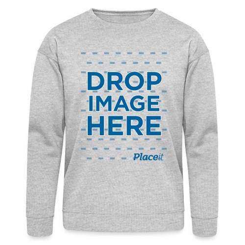 DROP IMAGE HERE - Placeit Design - Bella + Canvas Unisex Sweatshirt