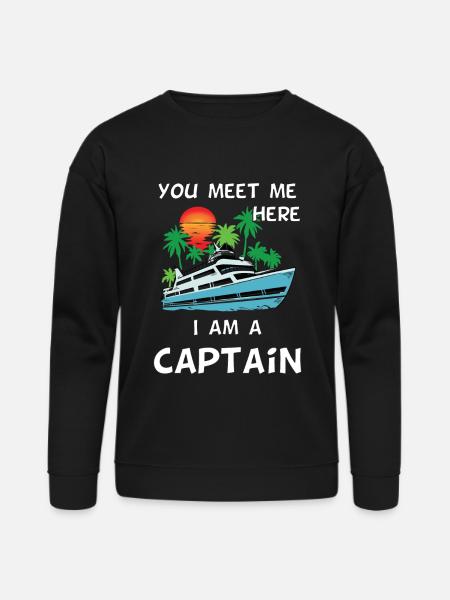 Captain Boat yacht - Bella + Canvas Unisex Sweatshirt - black