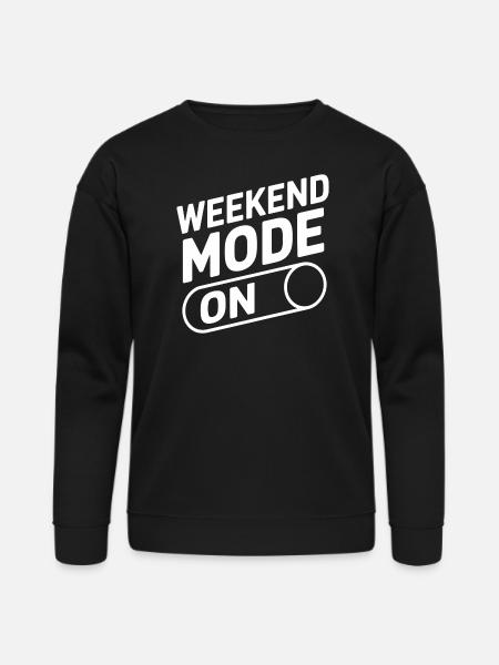 Weekend Mode On - Bella + Canvas Unisex Sweatshirt - black
