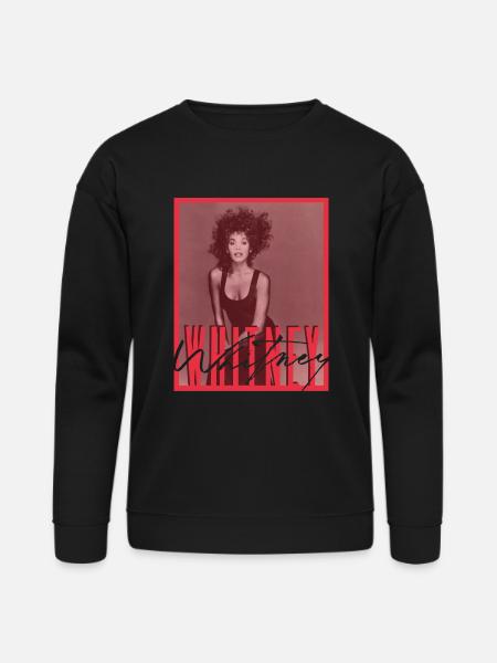 Whitney Houston Photo With Autograph And Nameplate - Bella + Canvas Unisex Sweatshirt - black