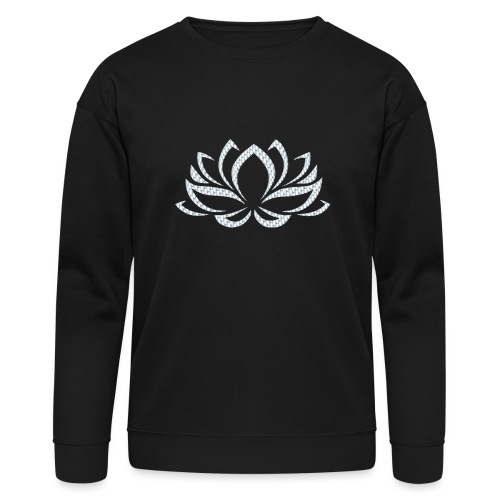 Silver Lotus Flower - Bella + Canvas Unisex Sweatshirt