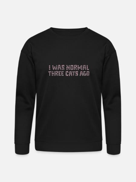 I Was Normal - Bella + Canvas Unisex Sweatshirt - black