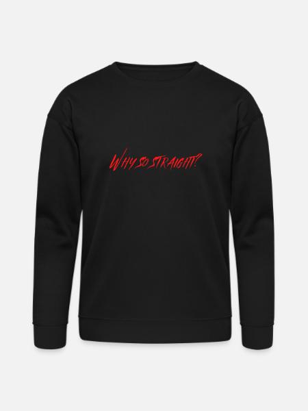 Why So Straight - Bella + Canvas Unisex Sweatshirt - black