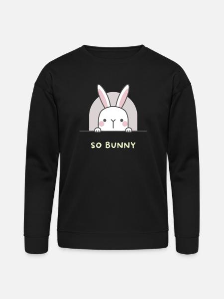 So Bunny So Funny - Bella + Canvas Unisex Sweatshirt - black