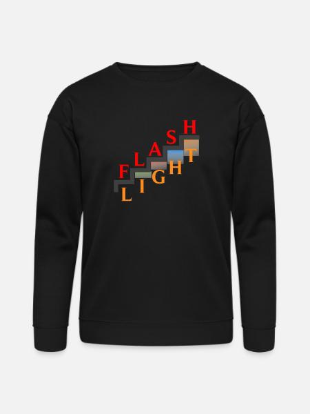 FLASH LIGHT - Bella + Canvas Unisex Sweatshirt - black