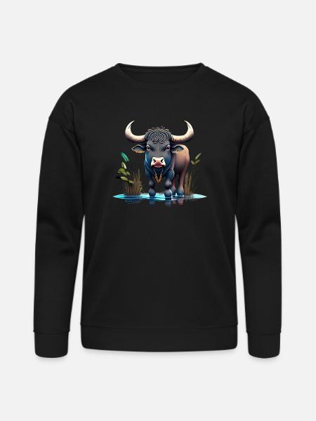 Water Buffalo - Bella + Canvas Unisex Sweatshirt - black