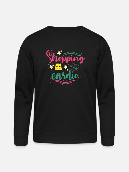 Shopping Is My Cardio - Bella + Canvas Unisex Sweatshirt - black