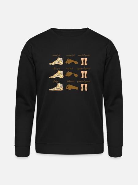 Normal foot Sticker - Bella + Canvas Unisex Sweatshirt - black