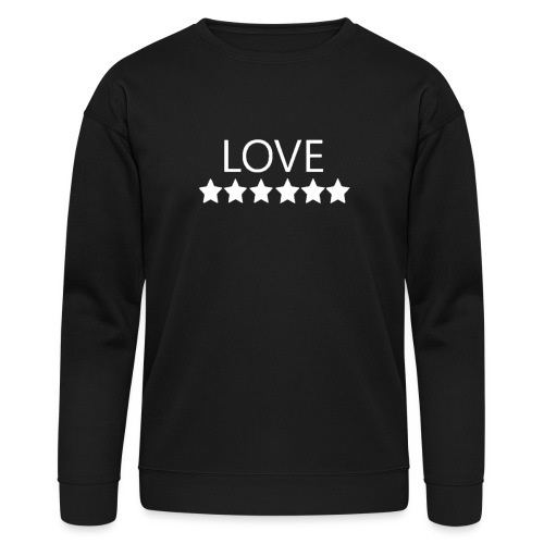 LOVE (White font) - Bella + Canvas Unisex Sweatshirt