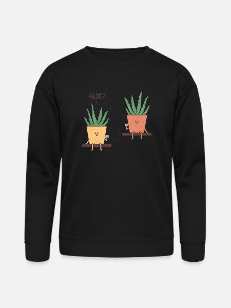 Aloe green - Bella + Canvas Unisex Sweatshirt - black