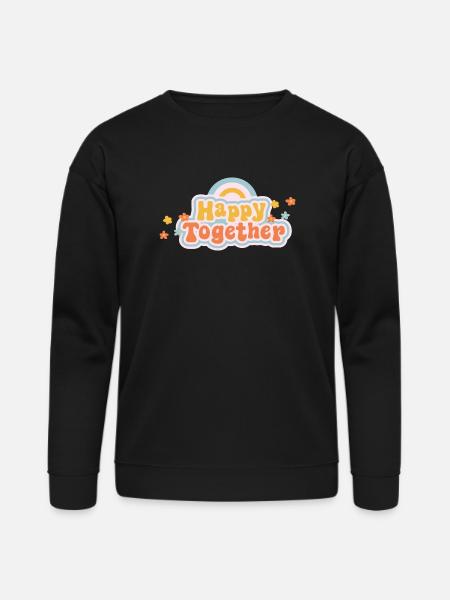 Happy Together - Bella + Canvas Unisex Sweatshirt - black