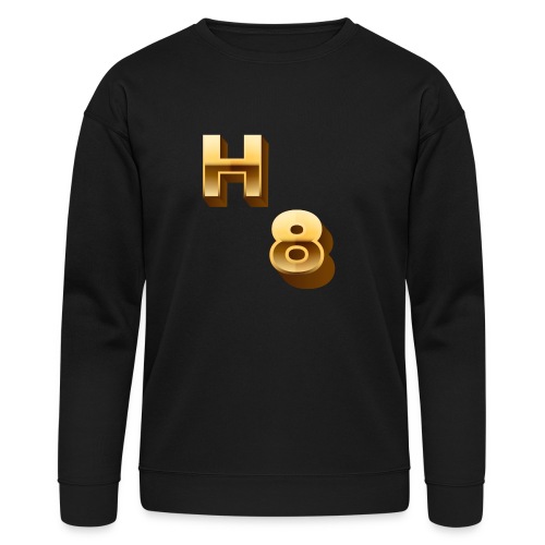 H 8 Letter & Number logo design - Bella + Canvas Unisex Sweatshirt