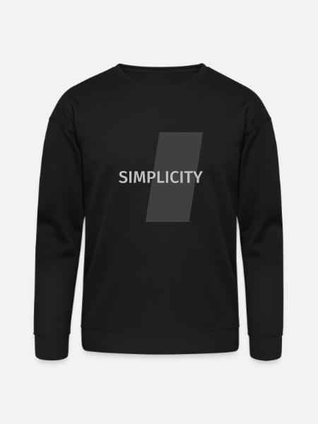 SIMPLICITY - Bella + Canvas Unisex Sweatshirt - black