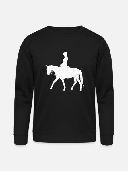 Equestrian White - Bella + Canvas Unisex Sweatshirt - black