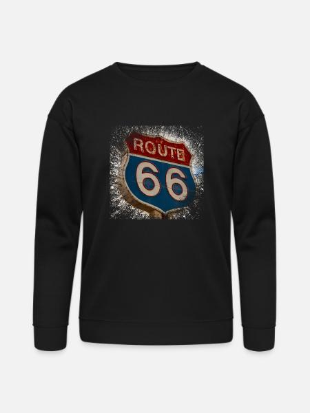 Route 66 - Bella + Canvas Unisex Sweatshirt - black