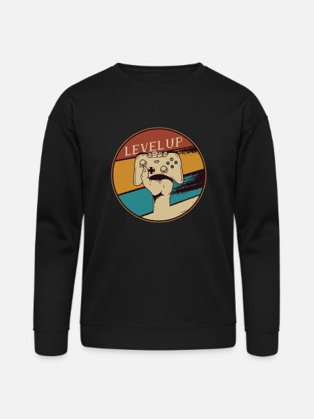 Level Up - Bella + Canvas Unisex Sweatshirt - black