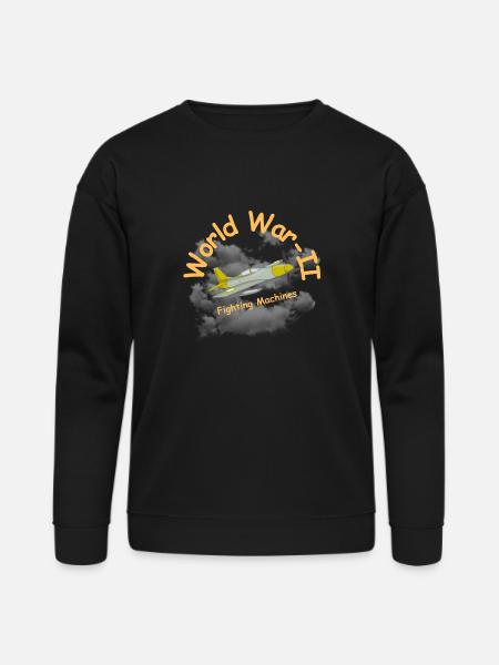 World War Aeroplanes - Bella + Canvas Unisex Sweatshirt - black