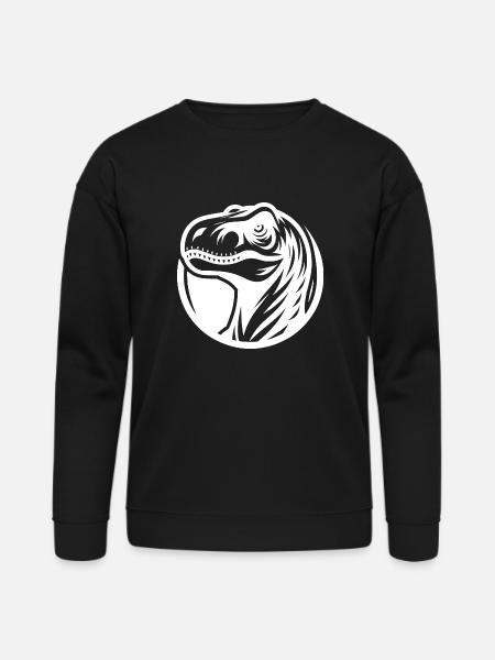 Grinning Raptor Logo Style - Bella + Canvas Unisex Sweatshirt - black